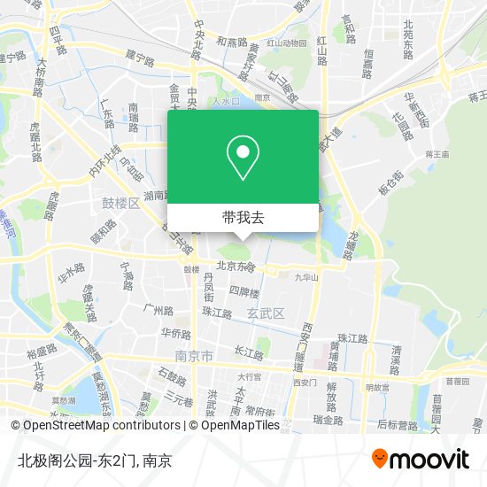 北极阁公园-东2门地图