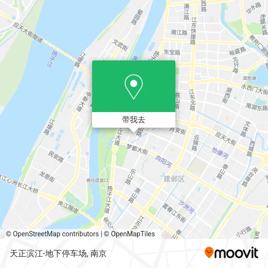 天正滨江-地下停车场地图