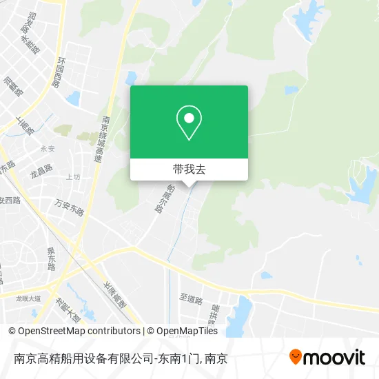 南京高精船用设备有限公司-东南1门地图