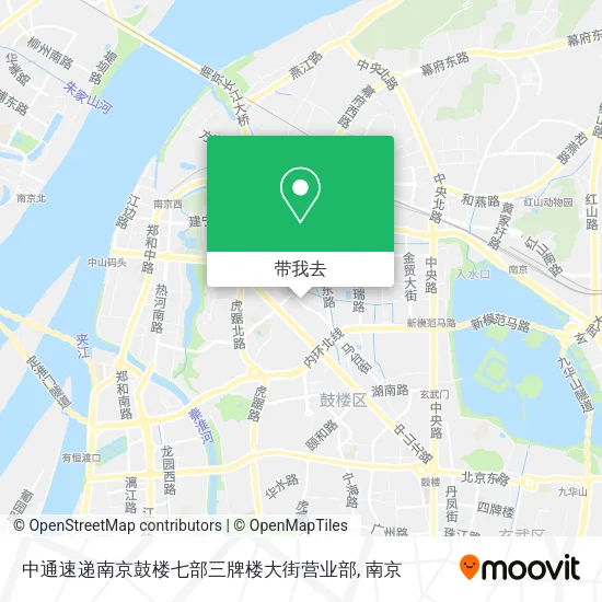 中通速递南京鼓楼七部三牌楼大街营业部地图