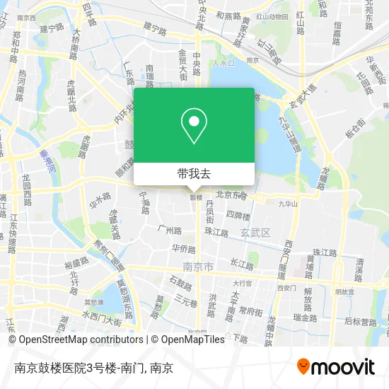 南京鼓楼医院3号楼-南门地图