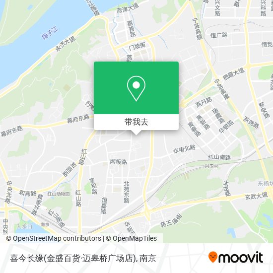喜今长缘(金盛百货·迈皋桥广场店)地图