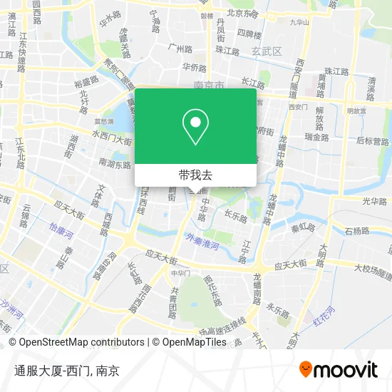 通服大厦-西门地图