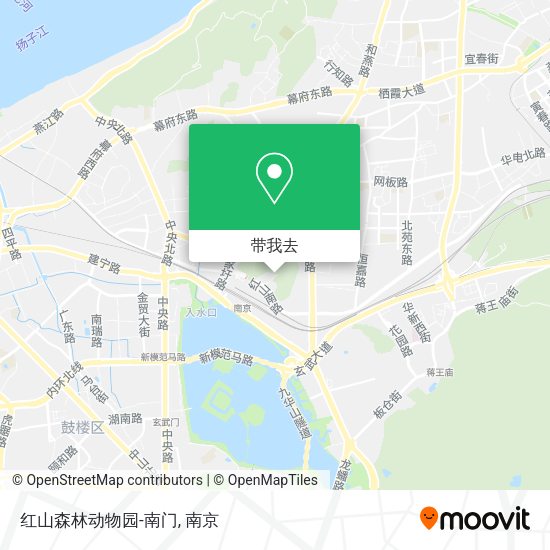 红山森林动物园-南门地图