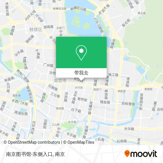 南京图书馆-东侧入口地图