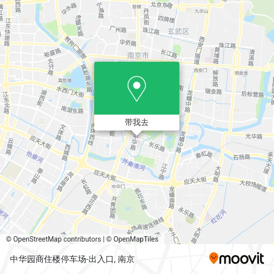 中华园商住楼停车场-出入口地图