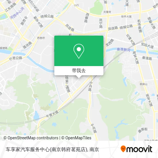 车享家汽车服务中心(南京韩府茗苑店)地图