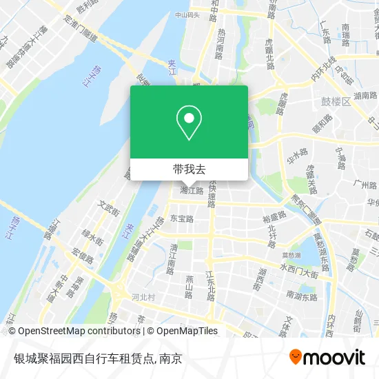 银城聚福园西自行车租赁点地图