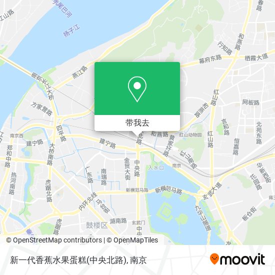 新一代香蕉水果蛋糕(中央北路)地图