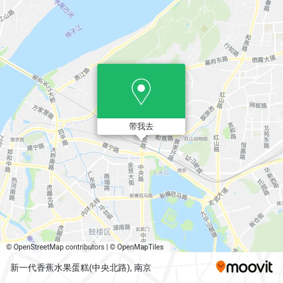 新一代香蕉水果蛋糕(中央北路)地图