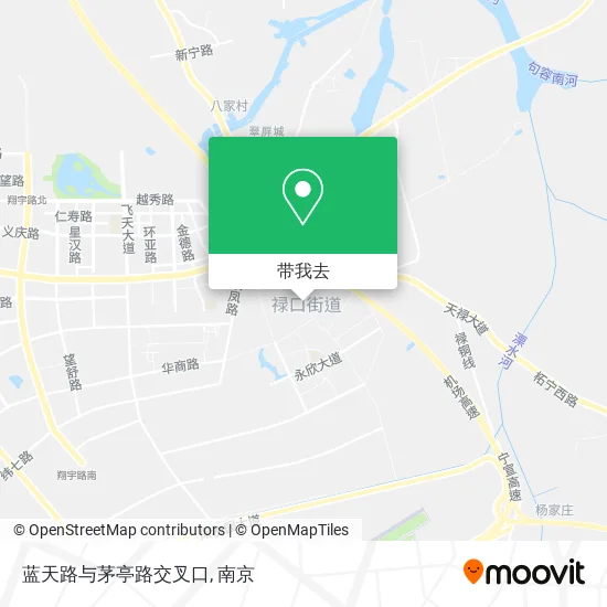蓝天路与茅亭路交叉口地图