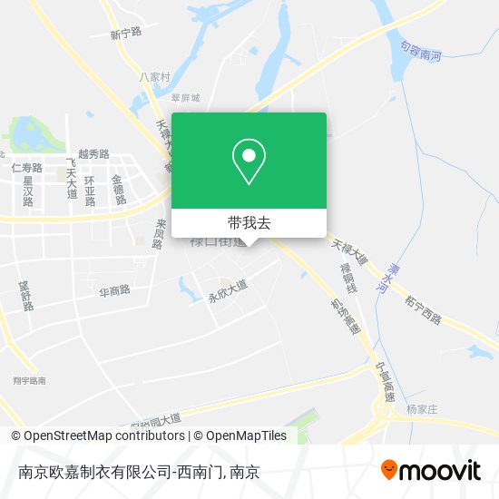 南京欧嘉制衣有限公司-西南门地图