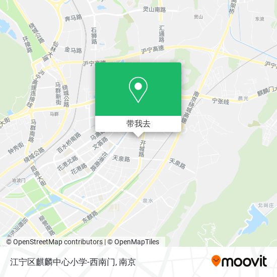 江宁区麒麟中心小学-西南门地图