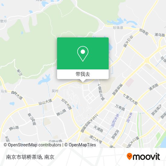 南京市胡桥茶场地图