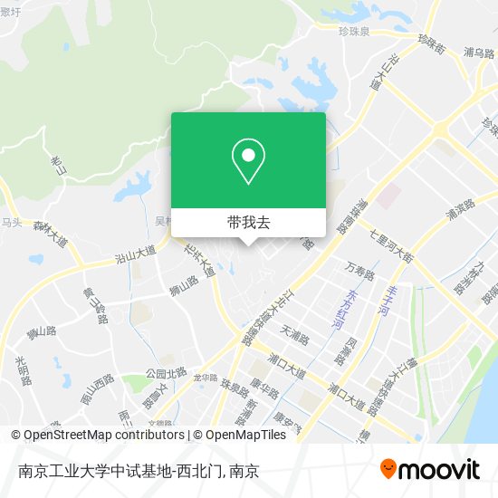 南京工业大学中试基地-西北门地图