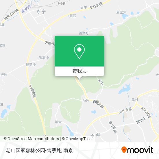 老山国家森林公园-售票处地图