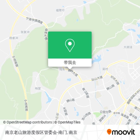 南京老山旅游度假区管委会-南门地图