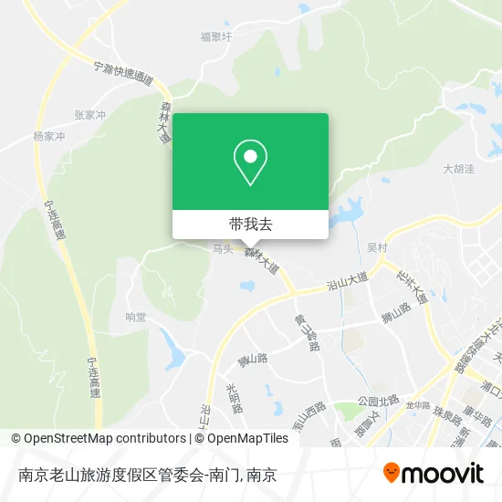 南京老山旅游度假区管委会-南门地图