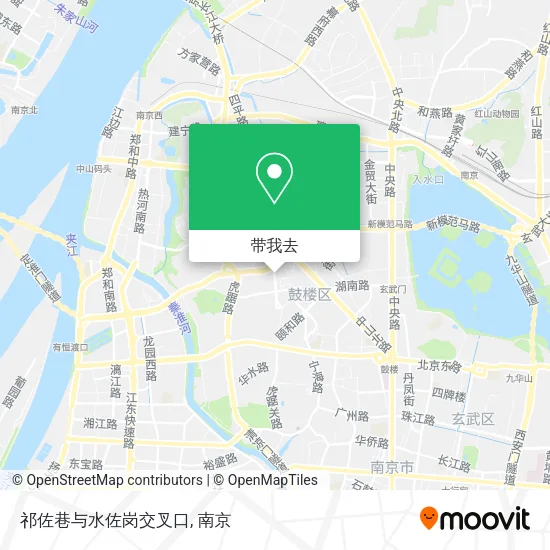 祁佐巷与水佐岗交叉口地图