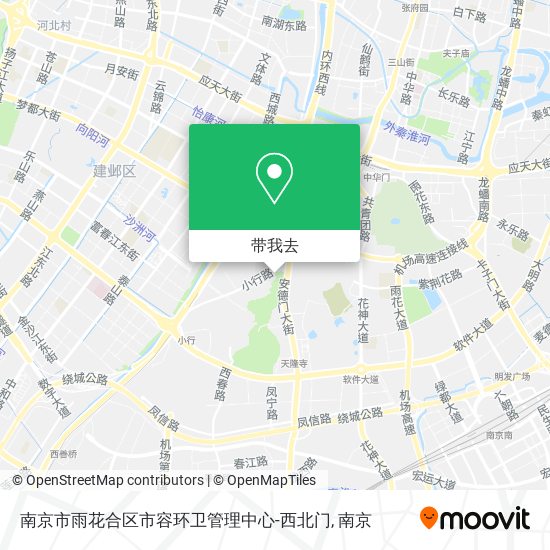南京市雨花合区市容环卫管理中心-西北门地图