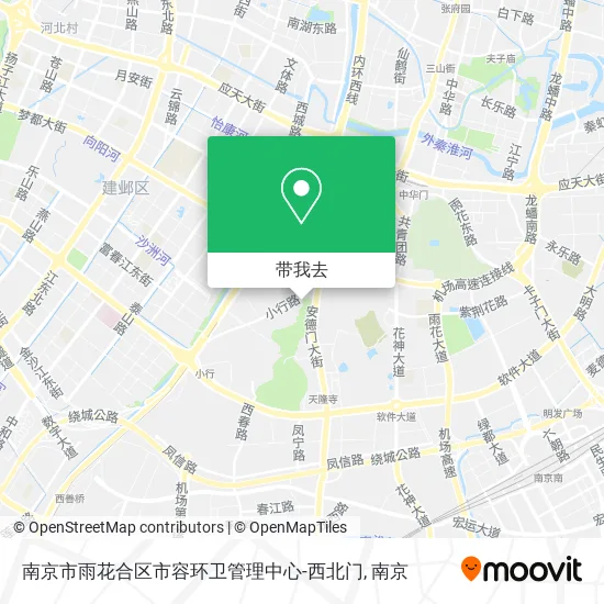 南京市雨花合区市容环卫管理中心-西北门地图