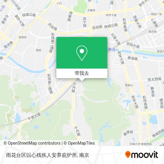 雨花台区以心残疾人安养庇护所地图