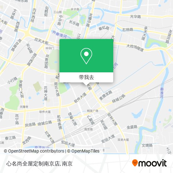 心名尚全屋定制南京店地图