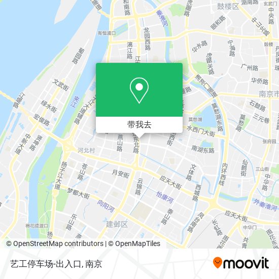艺工停车场-出入口地图