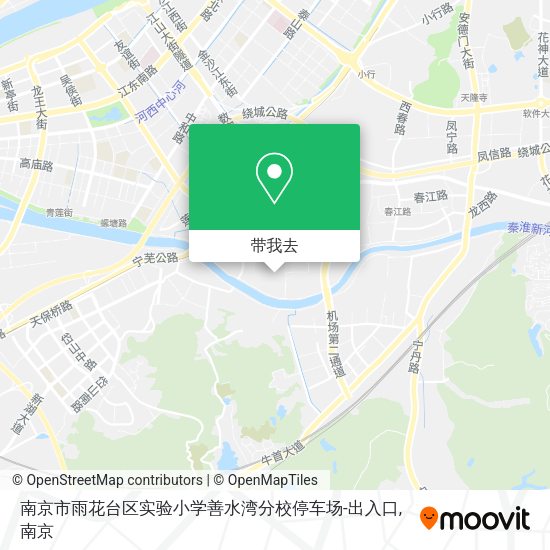 南京市雨花台区实验小学善水湾分校停车场-出入口地图