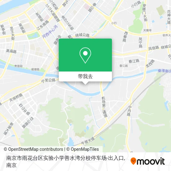 南京市雨花台区实验小学善水湾分校停车场-出入口地图