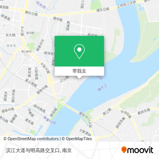 滨江大道与明高路交叉口地图