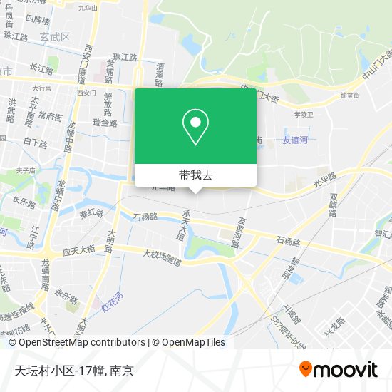 天坛村小区-17幢地图
