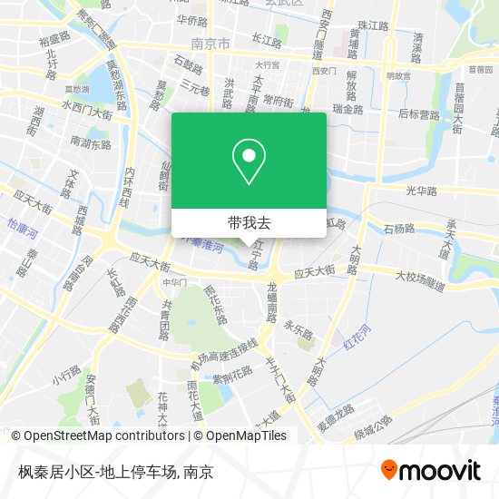 枫秦居小区-地上停车场地图