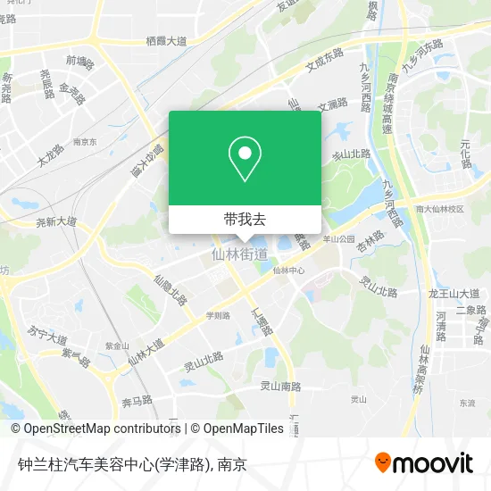 钟兰柱汽车美容中心(学津路)地图