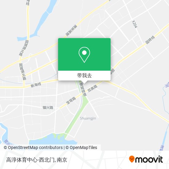 高淳体育中心-西北门地图