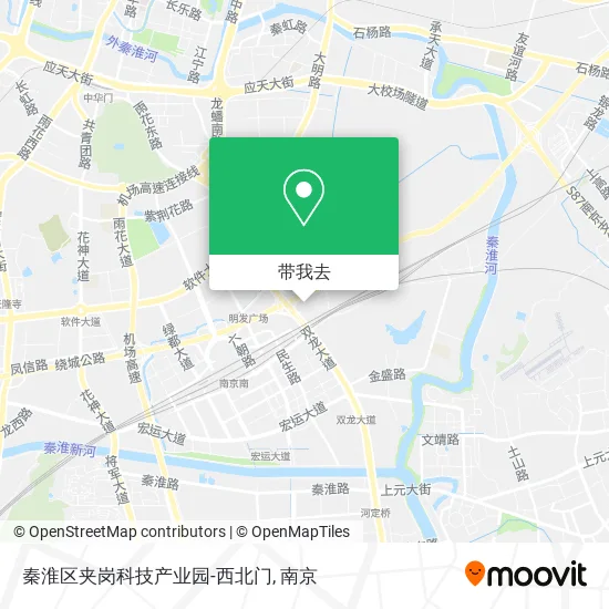 秦淮区夹岗科技产业园-西北门地图