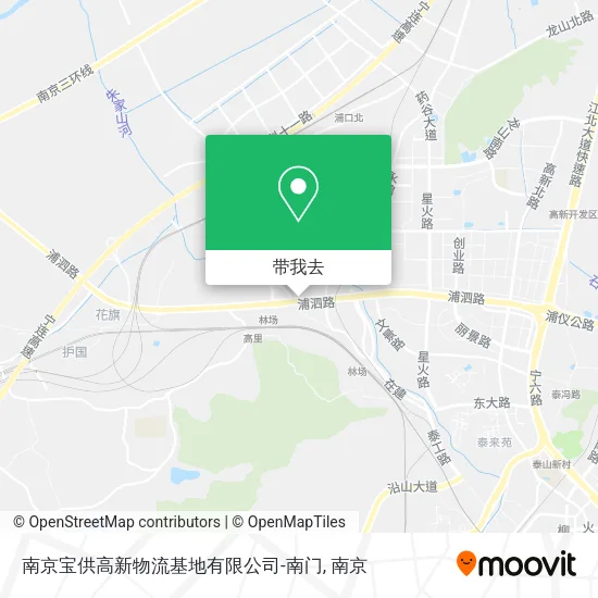南京宝供高新物流基地有限公司-南门地图