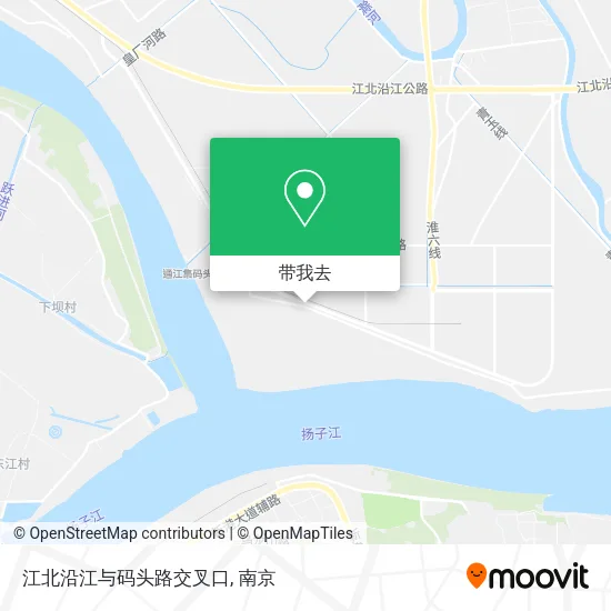 江北沿江与码头路交叉口地图