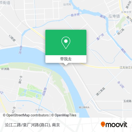 沿江二路/皇厂河路(路口)地图