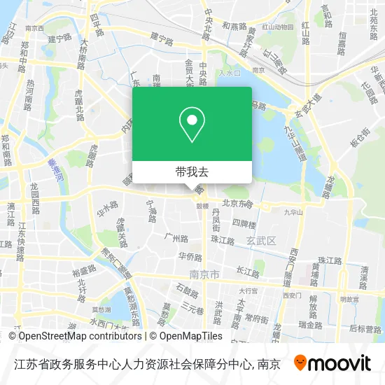 江苏省政务服务中心人力资源社会保障分中心地图