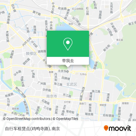 自行车租赁点(鸡鸣寺路)地图