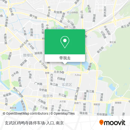 玄武区鸡鸣寺路停车场-入口地图