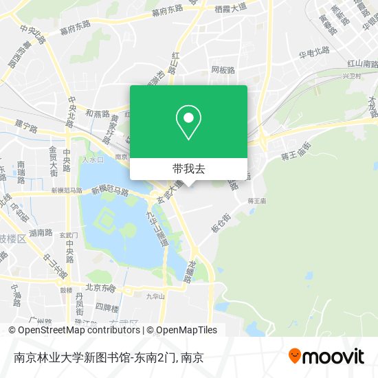 南京林业大学新图书馆-东南2门地图