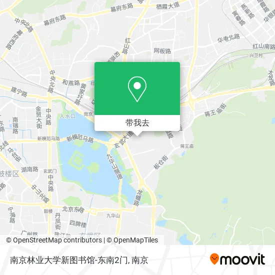 南京林业大学新图书馆-东南2门地图