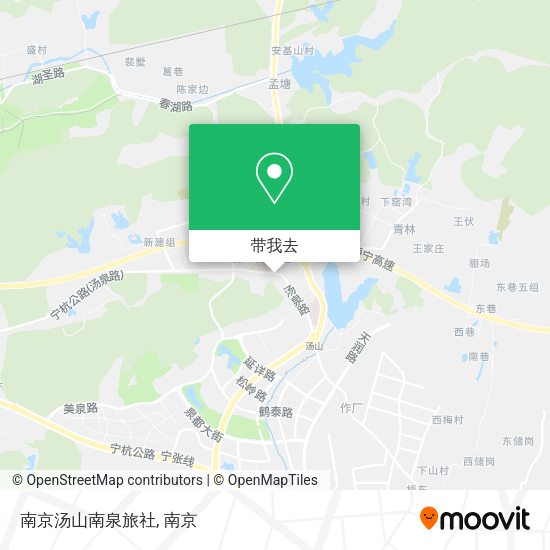 南京汤山南泉旅社地图