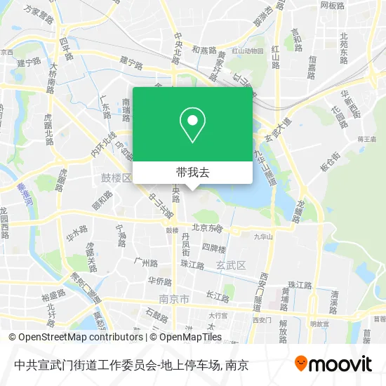 中共宣武门街道工作委员会-地上停车场地图
