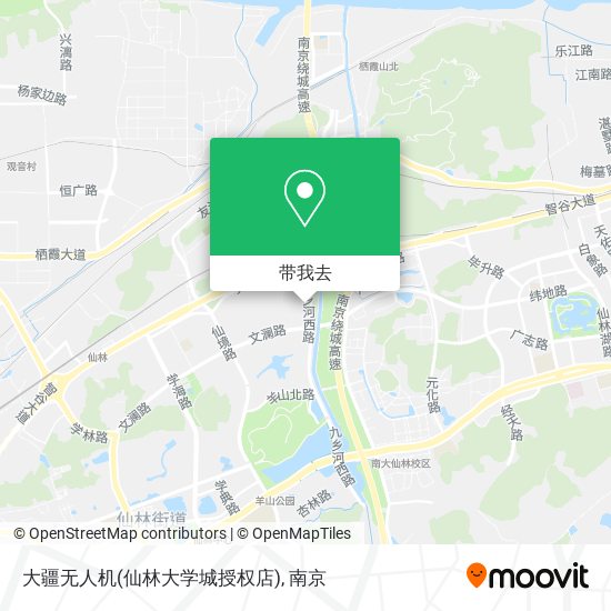 大疆无人机(仙林大学城授权店)地图