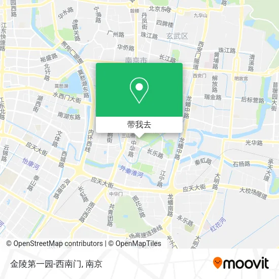 金陵第一园-西南门地图