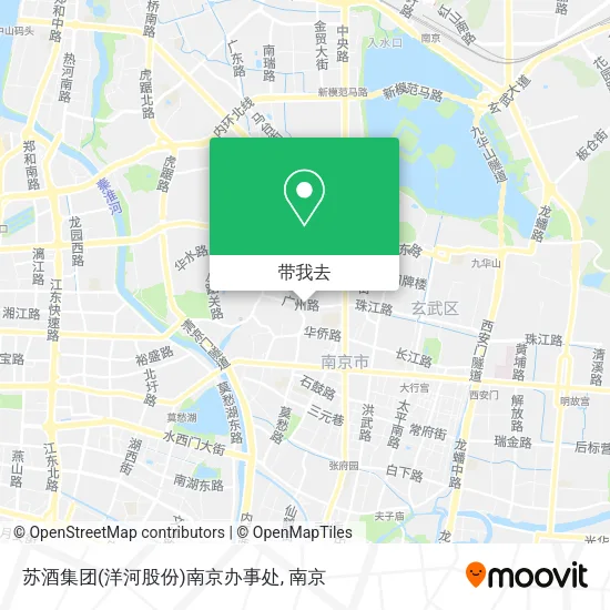 苏酒集团(洋河股份)南京办事处地图
