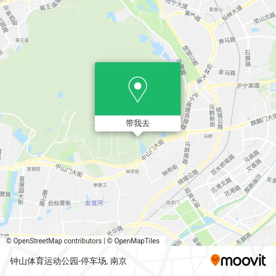 钟山体育运动公园-停车场地图